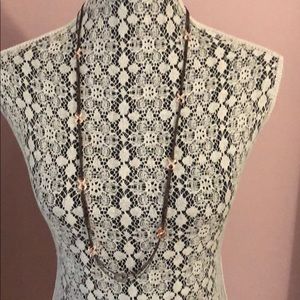 Rose gold infinity sign necklace